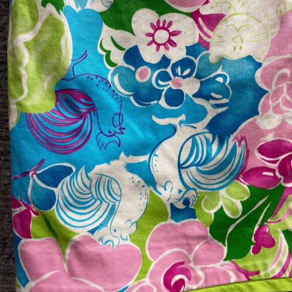 Island Republic Skort Women's 8 Pink‎ Green Floral Giraffes Lions Activewear - Picture 7 of 11